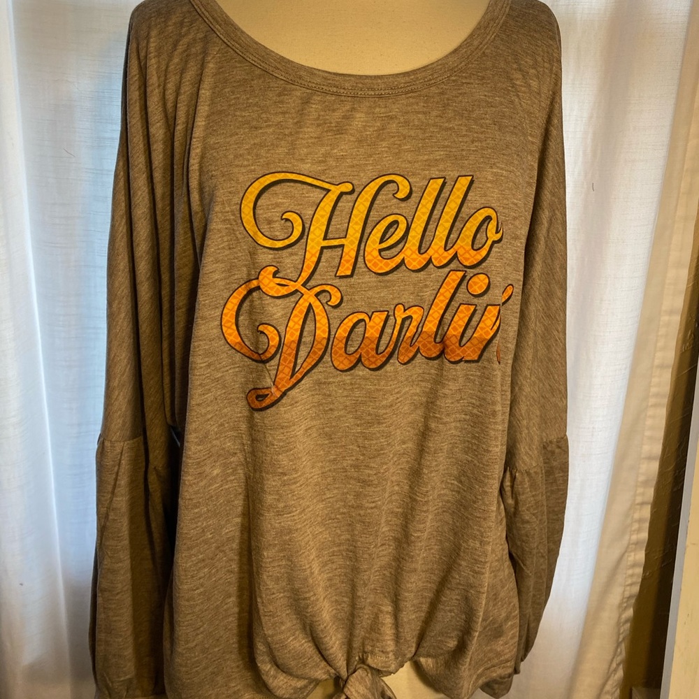 2xl hello darlin’ knot top